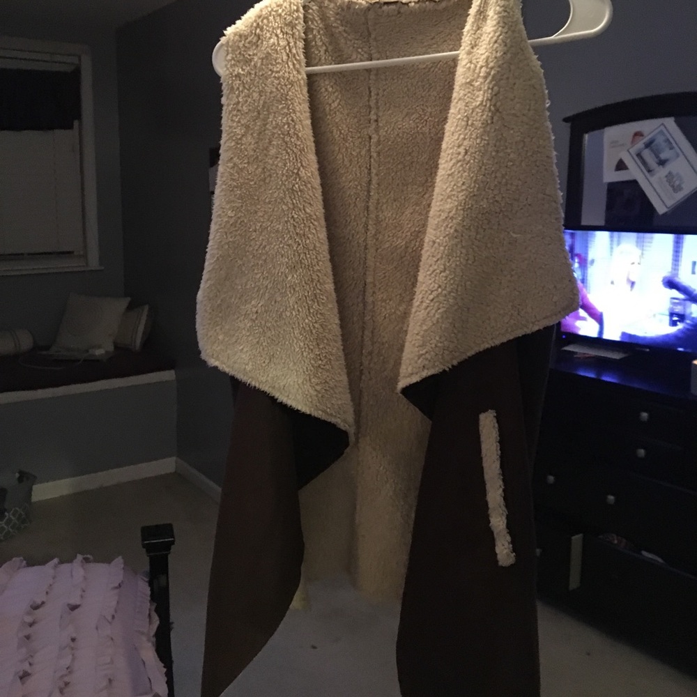 Leather looking vest